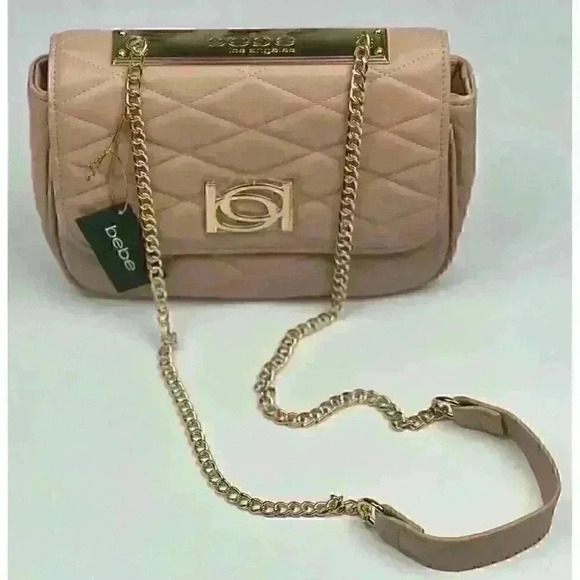 NEW! Bebe Women's Abigail Smooth Flap Shoulder Bag NWT $89 - Picture 4 of 5